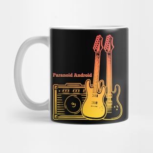 Paranoid Android Play With Guitar Mug